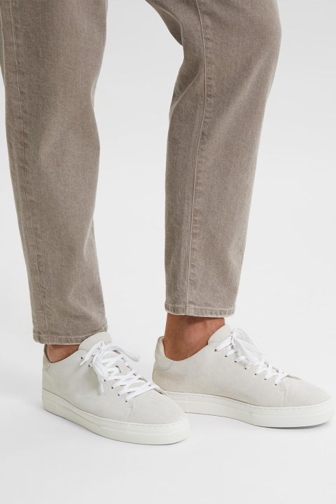 Selected SLHDAVID CHUNKY SUEDE TRAINER B NOOS White