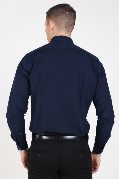 Selected Slim-Michigan LS Skjorte Navy Blazer
