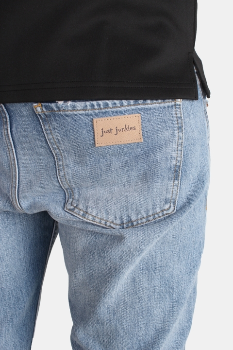 Just Junkies King Cropped Jeans Rag Blue Holes