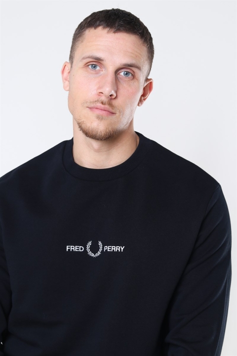 Fred Perry Graphic Sweatshirt 102 Black