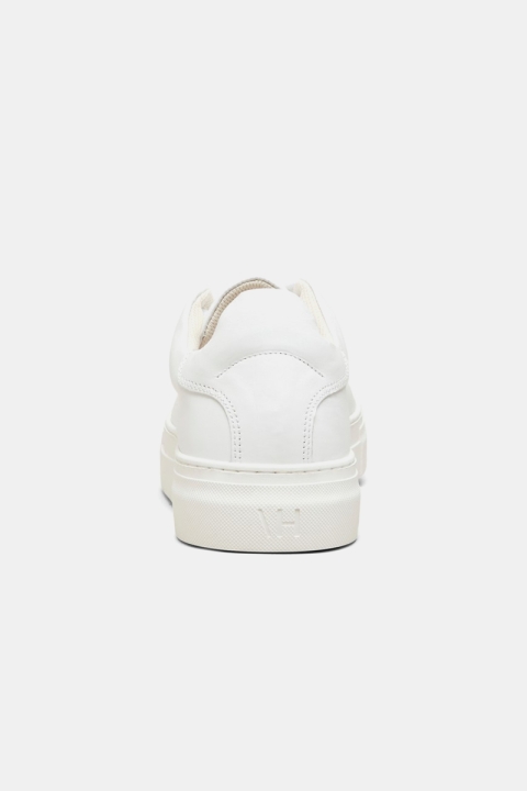 Selected SLHDAVID CHUNKY LEATHER TRAINER B NOOS White