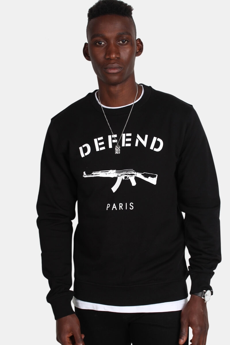 Defend Paris Paris Crew Black