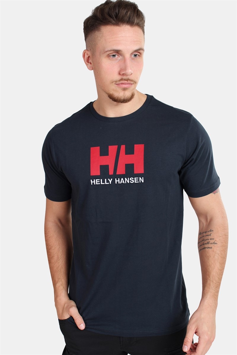 Sidelæns bent ballon Helly Hansen Logo HH T-shirt Navy