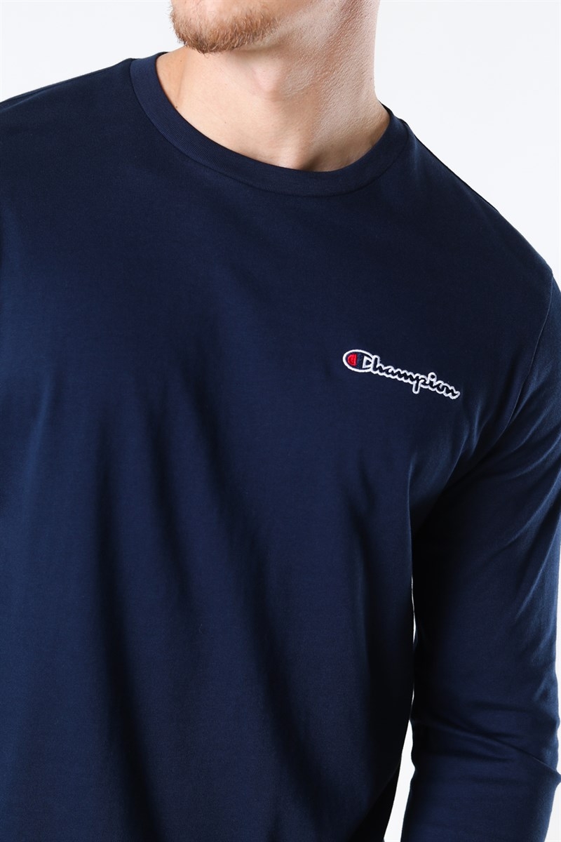 Champion Long Sleeve T-Shirt Navy