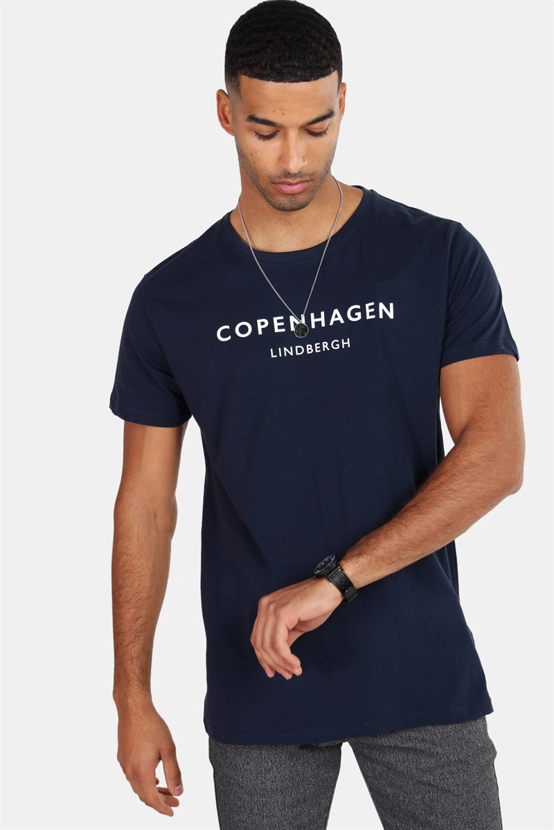 operatør Blueprint Ret Lindbergh Copenhagen T-shirt Navy