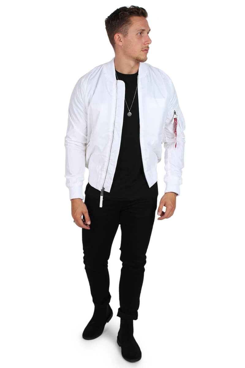Alpha Industries MA-1 Bomber White