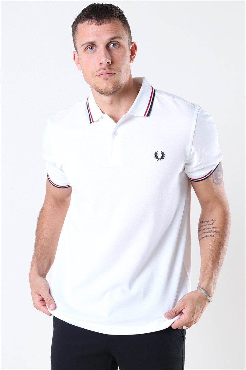 Perry Tipped Polo White/Bright