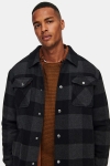 ONLY & SONS CREED LOOSE CHECK WOOL JACKET Black/DGM