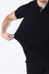 Muscle Fit Stretch Polo SS Black