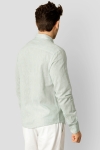 Clean Cut Copenhagen Jamie Cotton Linen Shirt LS Minty Green Melange