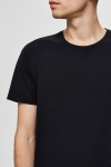 Selected New Pima T-shirt 3-Pack Black Bright White + Navy Blazer