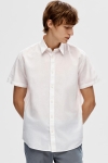 Selected Regular New Linen Shirt SS White