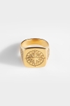 Northern Legacy Oversize Compass Ring Gold