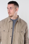 ONLY & SONS ONSKENNET LIFE LS LINEN OVERSHIRT Chinchilla