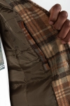 Fat Moose Nathan Cotton Check Overshirt Rust Orange Check