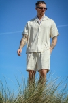 ONLY & SONS Tel Viscose Linen Shorts Oatmeal