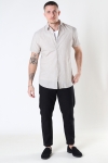 Selected SLHSLIMNEW-LINEN SHIRT SS CLASSIC W Crockery