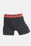 Superdry Sports Boxers Double Pack Charcoal/Black