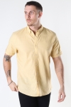 Clean Cut Copenhagen Cotton / Linnen Shirt S/S Pastel Yellow