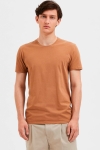 Selected Hael O-neck Tee Toasted Coconut