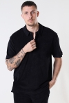 ONLY & SONS ONSIOLO RLX TERRY CLOTH POLO Black