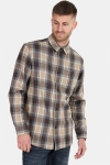 Solid Slate Check Skjorte Apple Cinnamon