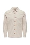 ONLY & SONS Tile Corduroy Shirt Pumice Stone