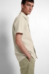 Selected Regular New Linen Shirt SS Pure Cashmere