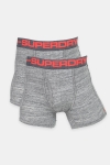 Superdry Sport Boxershorts Double Pack Flint Grey