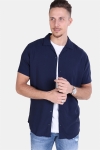 Jack & Jones Randy Resort Skjorte S/S Solid Navy Blazer