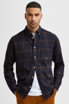Selected SLHSLIMFLANNEL SHIRT LS W NOOS Monks Robe Big check