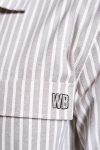 Woodbird Prize Stripe Shirt Ecru-White