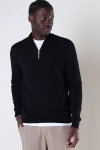 Kronstadt Toke Cashmere half zip sweater Black