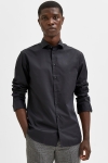 Selected SLIM MULTI SHIRT 2 PACK White with Black combo.