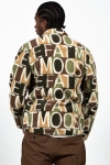 Fat Moose Trevor Fleece Jacket AOP Green/Brown