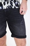 Only & Sons Ply Damage Shorts Black Denim