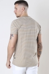 Kronstadt Timmi Organic/Recycled striped t-shirt Sand
