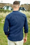 Jack & Jones Summer Band Linen Shirt LS Navy Blazer