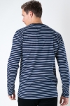 Kronstadt Timmi Organic/Recycled L/S stripe tee Navy / White
