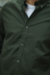 Solid Val Oxford Stretch Shirt LS Rosin