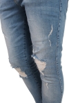 Liebhaveri Jimmy Skinny Jeans Washed Holes Blue