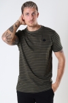 Kronstadt Timmi Organic/Recycled striped tee Army / Black