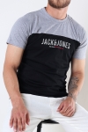 Jack & Jones JJEDAN BLOCKING TEE SS O-NECK Black