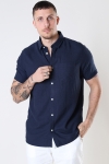 Solid Allan SS Linen Shirt Insignia Blue