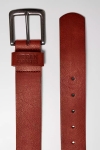 Urban Classics Leather Imitation Belt Cognac Brown