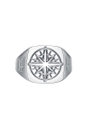 Northern Legacy Compass Signature Ring Silver