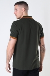 Fred Perry Twin Tipped Fp Shirt Hgrn/Brtgold/Rust