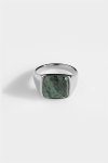 Northern Legacy Ring Verde Signature Green Marble Silver