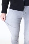 Clean Cut David Slim Stretch Jeans Light Grey Denim