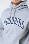 Woodbird Pacs Ball Hoodie Grey Melange